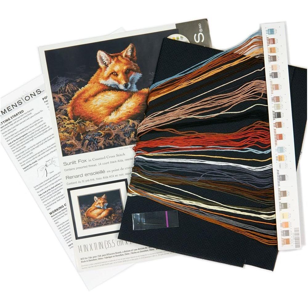 Dimensions Counted Cross Stitch Kit 70-35318 – Sunlit Fox
