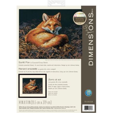 Dimensions Counted Cross Stitch Kit 70-35318 – Sunlit Fox