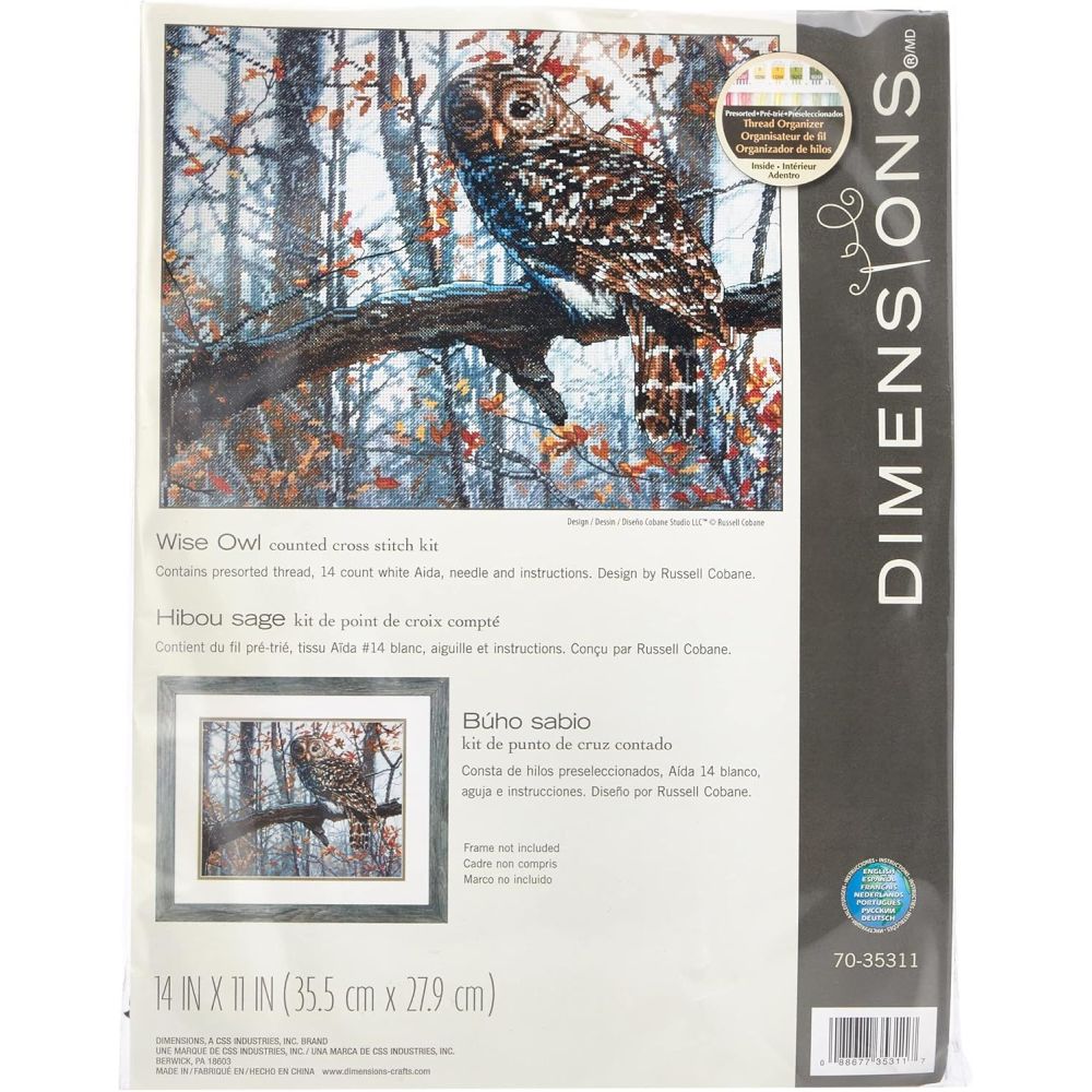 Dimensions Counted Cross Stitch Kit 70-35311 – Wise Owl