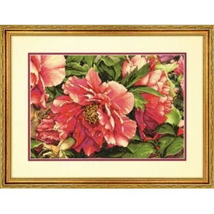 Dimensions Counted Cross Stitch Kit 70-35298 – Coral Peonies