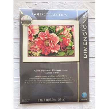 Dimensions Counted Cross Stitch Kit 70-35298 – Coral Peonies