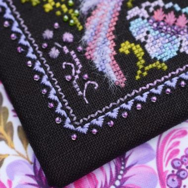 Petrykivka Beauty Cross Stitch Kit – Tela Artis X-051 – Hand-dyed Threads