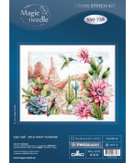 Counted Cross Stitch Kit Wild West Flowers, Magic Needle 550-758