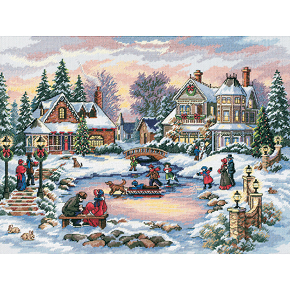 Counted Cross Stitch Kit 16"X12"-A Treasured Time, Dimensions, 8569
