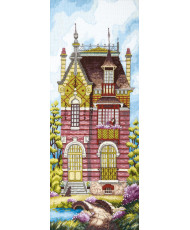 Counted Cross Stitch Kit Dream House, Crystal Art BT-253