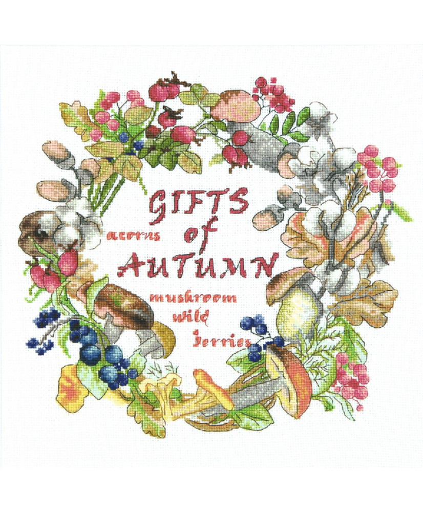 Counted Cross Stitch Kit Gifts of Autumn, Momentos Magicos M-433