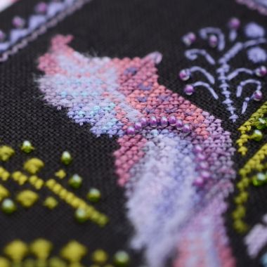 Petrykivka Beauty Cross Stitch Kit – Tela Artis X-051 – Hand-dyed Threads