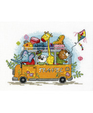 Counted Cross Stitch Kit Fun Traveling, Momentos Magicos M-456