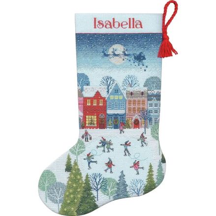 Dimensions Counted Cross Stitch Kit 70-09602 – Skating Stocking
