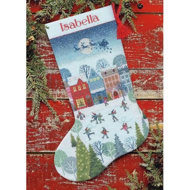 Dimensions Counted Cross Stitch Kit 70-09602 – Skating Stocking