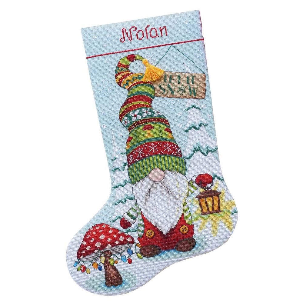 Dimensions Counted Cross Stitch Kit 70-09000 – Gnome Stocking