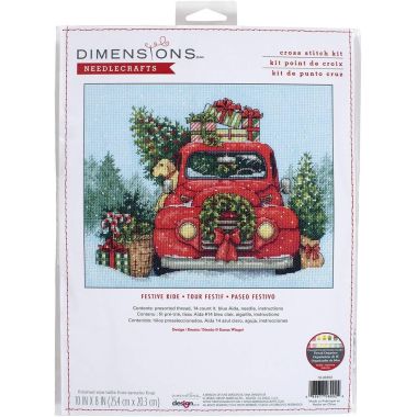 Dimensions Counted Cross Stitch Kit 70-08992 – Festive Ride