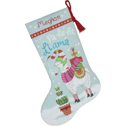 Dimensions Counted Cross Stitch Kit 70-08977 – Llama Stocking
