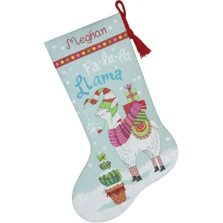 Dimensions Counted Cross Stitch Kit 70-08977 – Llama Stocking