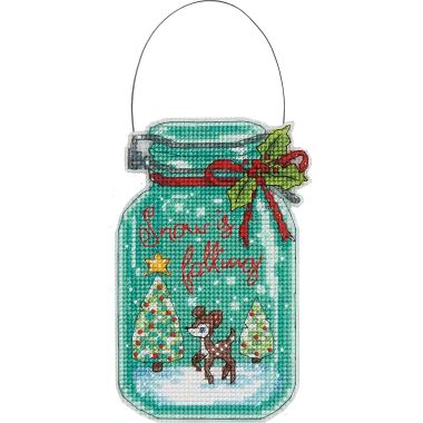 Dimensions Counted Cross Stitch Kit 70-08964 – Christmas Jar Ornaments
