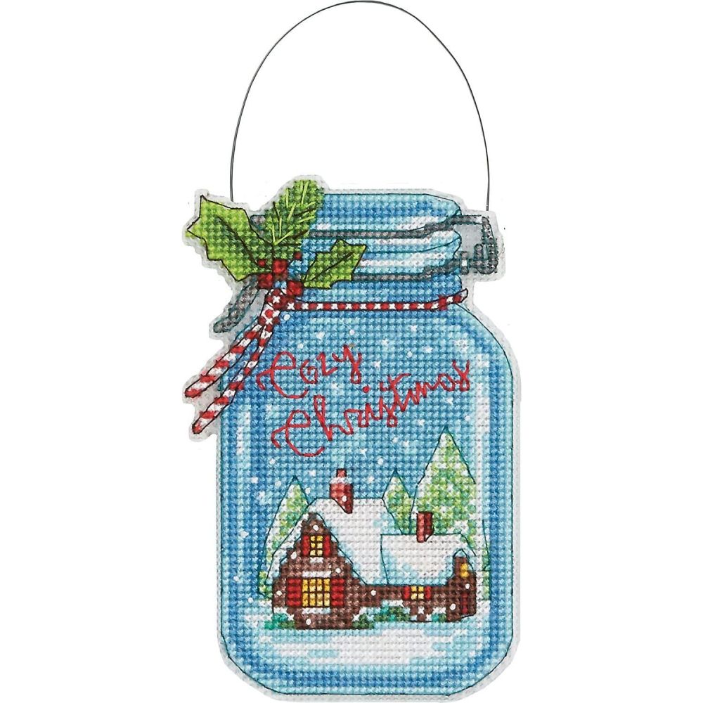 Dimensions Counted Cross Stitch Kit 70-08964 – Christmas Jar Ornaments