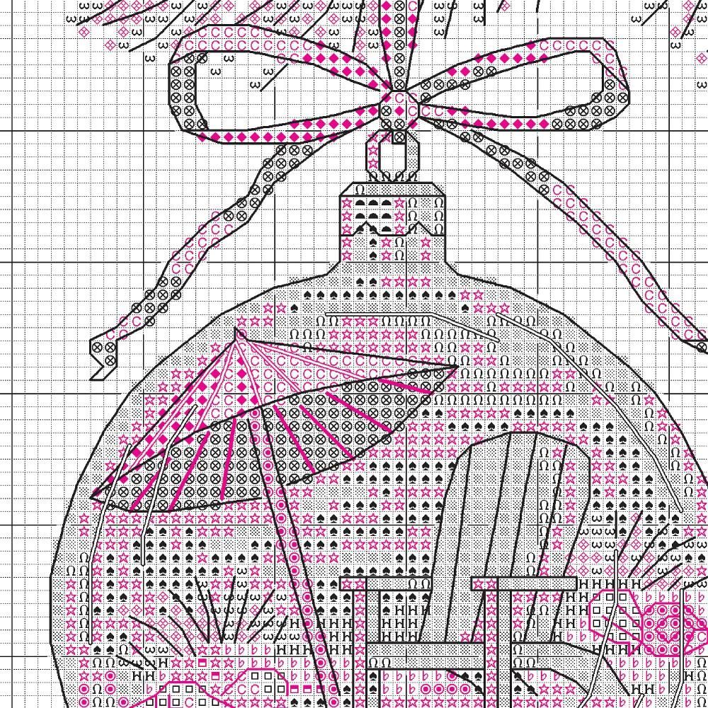 Counted Cross Stitch Kit Beach Ornament, Dimensions 70-09001
