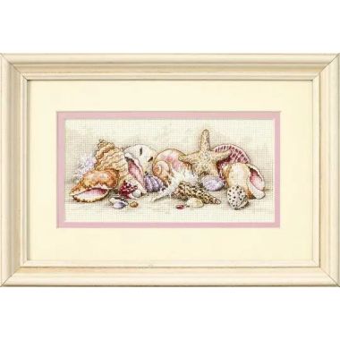 Counted Cross Stitch Kit Seashell Treasures, Dimensions 65035