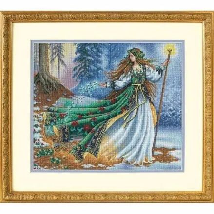 Counted Cross Stitch Kit Woodland Enchantress, Dimensions 35173