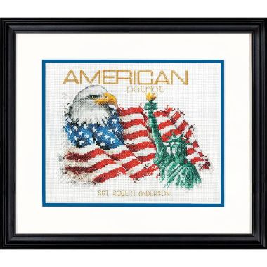 Counted Cross Stitch Kit 10"X8"-American Patriot, Dimensions, 70-35363