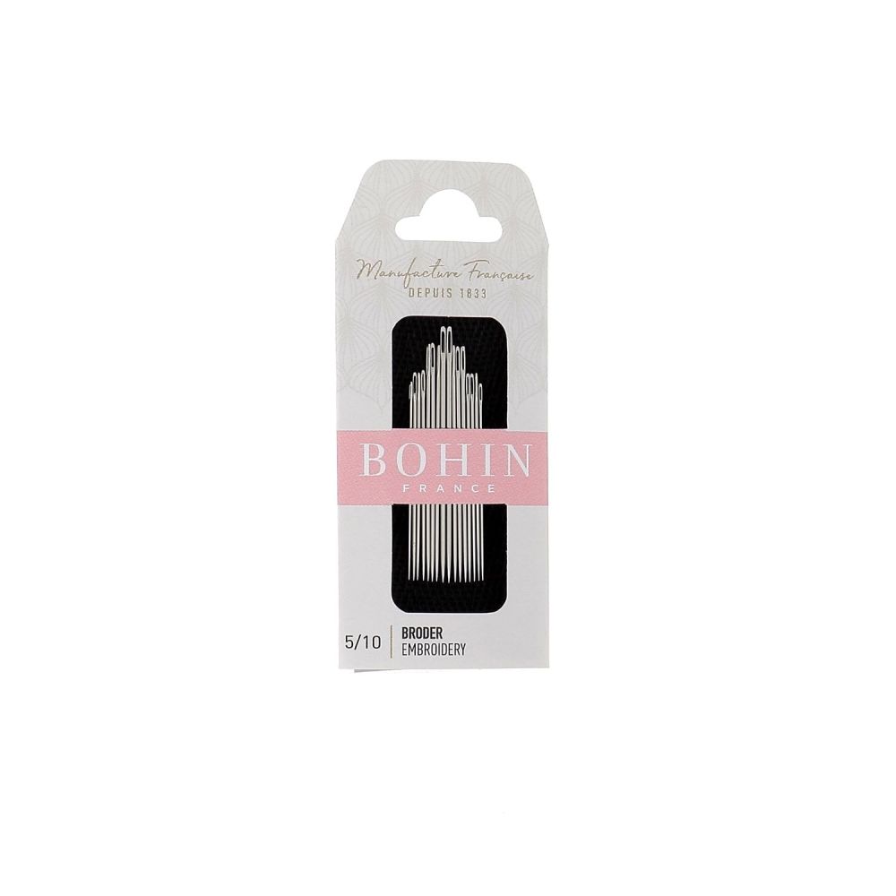 Bohin Embroidery Needles 00769 – Sizes 5/10, 16 pcs