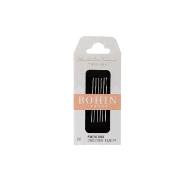 Bohin Cross Stitch Needles 00838 – Size 26, Set of 6