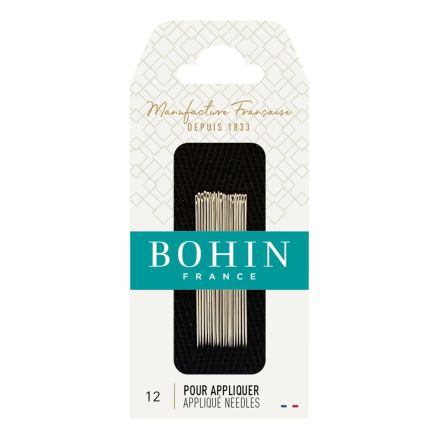 Bohin Appliqué Needles Short 00228 – Size 12, 20 pcs