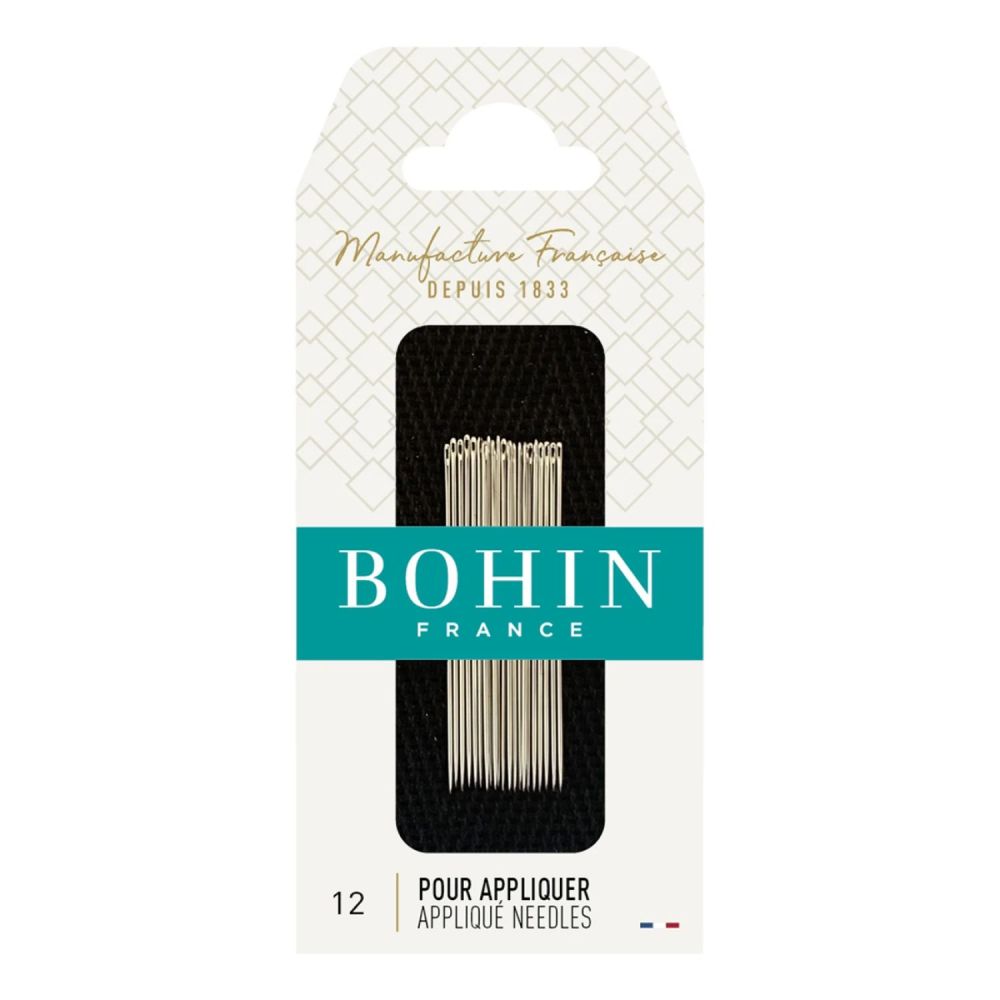 Bohin Appliqué Needles Short 00228 – Size 12, 20 pcs
