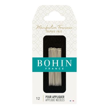 Bohin Appliqué Needles Short 00228 – Size 12, 20 pcs