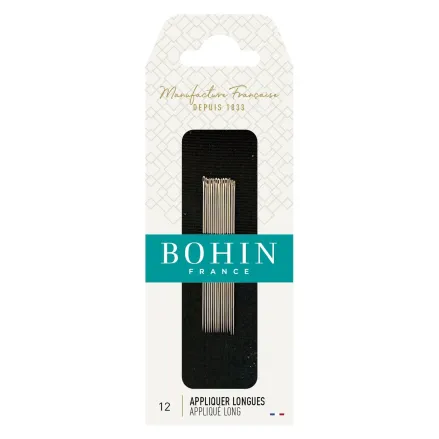 Bohin Appliqué Needles Long 00625 – Size 12, 15 pcs