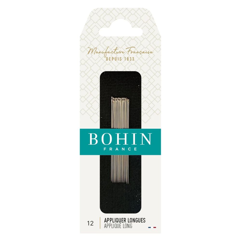 Bohin Appliqué Needles Long 00625 – Size 12, 15 pcs