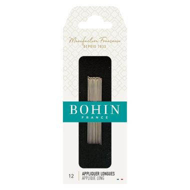 Bohin Appliqué Needles Long 00625 – Size 12, 15 pcs