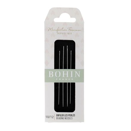Bohin Beading Needles 01125 – Sizes 10/12, Set of 4