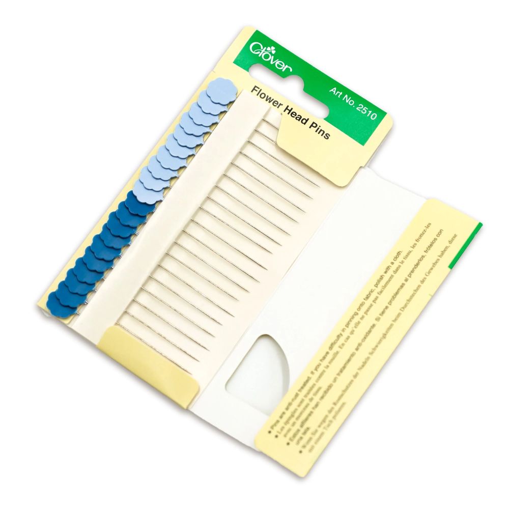 Clover Flower Head Pins Fine 2510 – 0.45mm × 50mm, 20 pcs