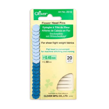 Clover Flower Head Pins Fine 2510 – 0.45mm × 50mm, 20 pcs