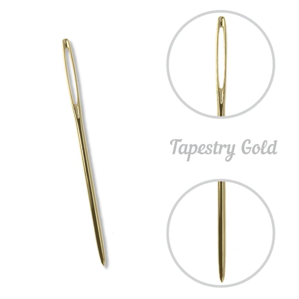 Colonial Gold Tapestry Petites Needles CB19926GP – Size 26, 3 pcs
