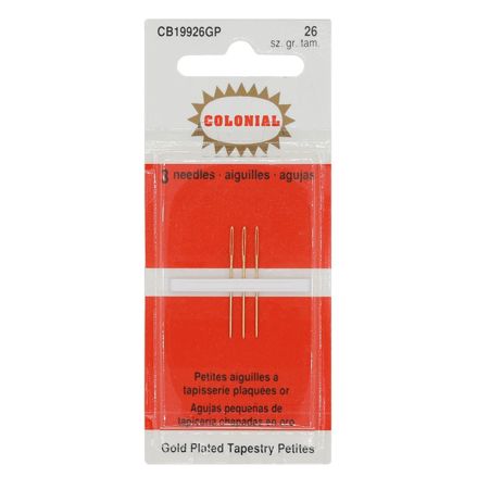 Colonial Gold Tapestry Petites Needles CB19926GP – Size 26, 3 pcs