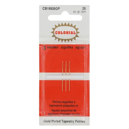 Colonial Gold Tapestry Petites Needles CB19926GP – Size 26, 3 pcs
