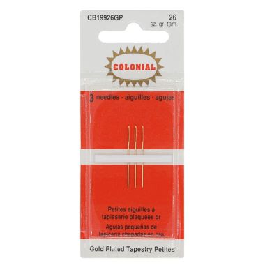 Colonial Gold Tapestry Petites Needles CB19926GP – Size 26, 3 pcs