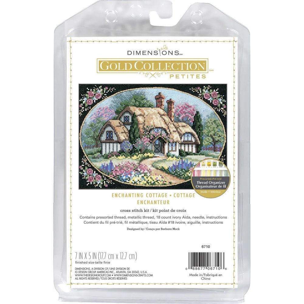 Dimensions Counted Cross Stitch Kit 06710 – Enchanting Cottage