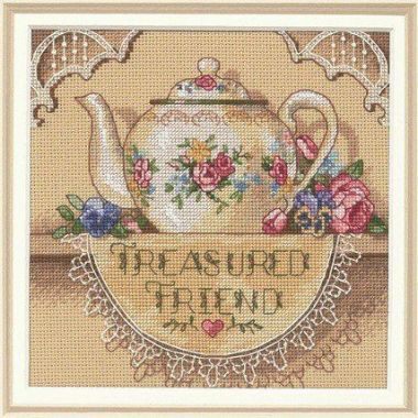Dimensions Counted Cross Stitch Kit 06904 – Treasured Friend Teapot