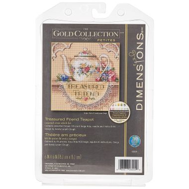 Dimensions Counted Cross Stitch Kit 06904 – Treasured Friend Teapot