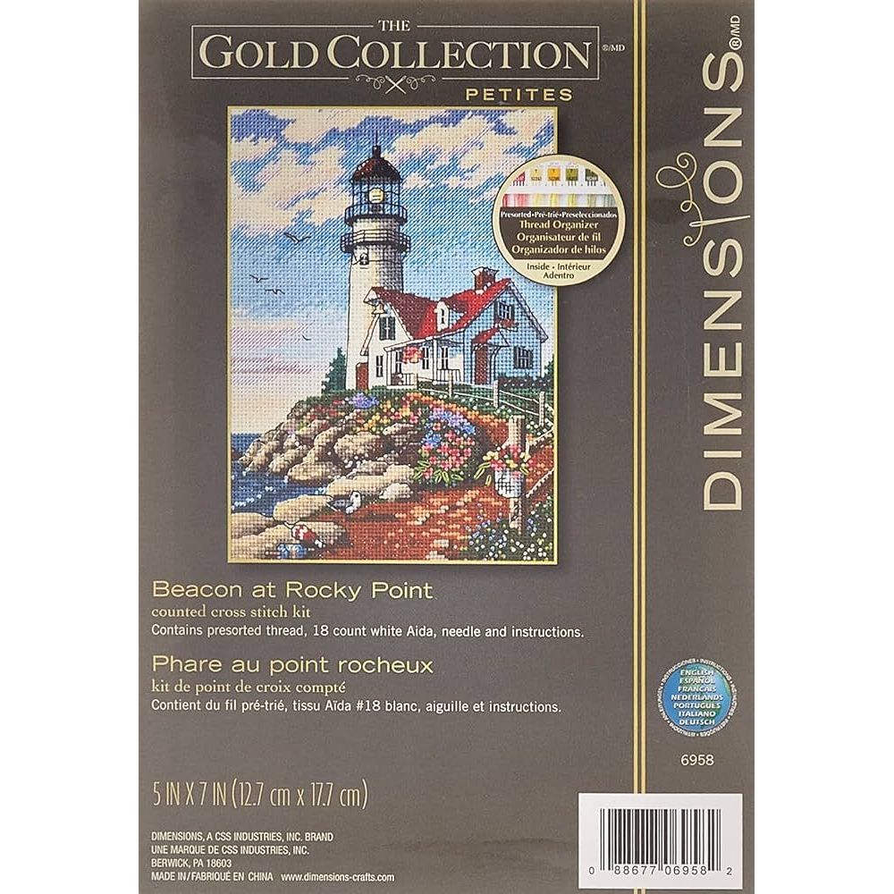 Dimensions Counted Cross Stitch Kit 06958 – Beacon at Rocky Point