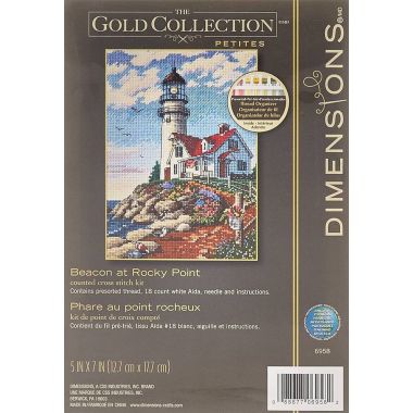 Dimensions Counted Cross Stitch Kit 06958 – Beacon at Rocky Point