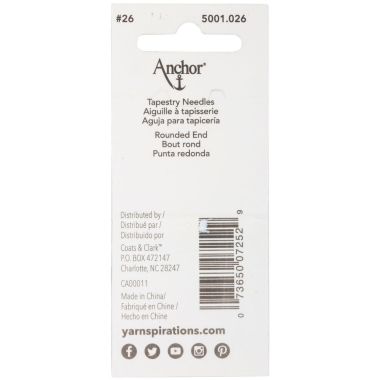 Anchor Tapestry Needles Size 26 – 5001.026
