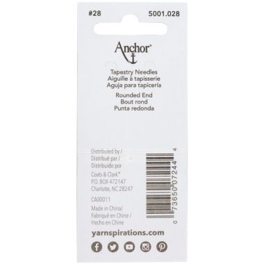 Anchor Tapestry Needles Size 28 – 5001.028