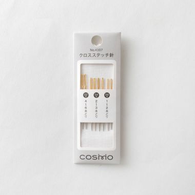 Cosmo Cross Stitch Needles 4307 – Sizes 22/24/26, 8 pcs