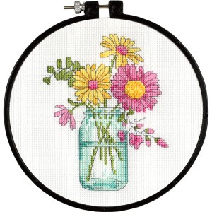 Counted Cross Stitch Kit Summer Flowers, Dimensions 72-74550