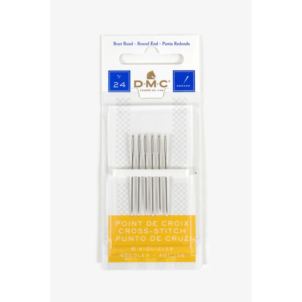 DMC Cross Stitch Needles 1771/2 – Size 24, Pack of 6