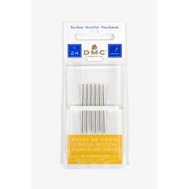 DMC Cross Stitch Needles 1771/2 – Size 24, Pack of 6